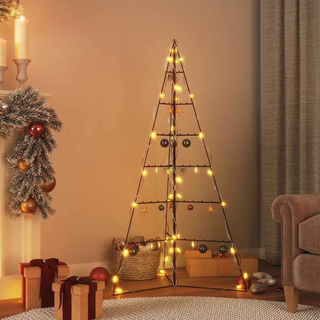 Metalen Kerstboom Decoratie Zwart 140 cm - 76% Korting