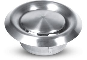 Ventilatiekap RVS Rond 100mm met Verstelbaar Ventiel - 59% Korting