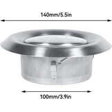 Ventilatiekap RVS Rond 100mm