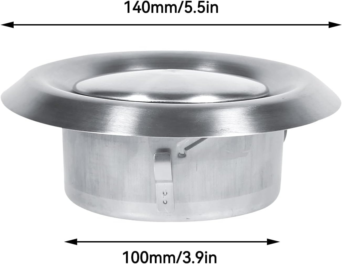 Ventilatiekap RVS Rond 100mm