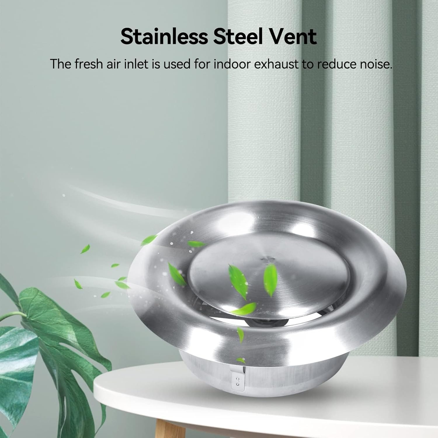 Ventilatiekap RVS Rond 100mm