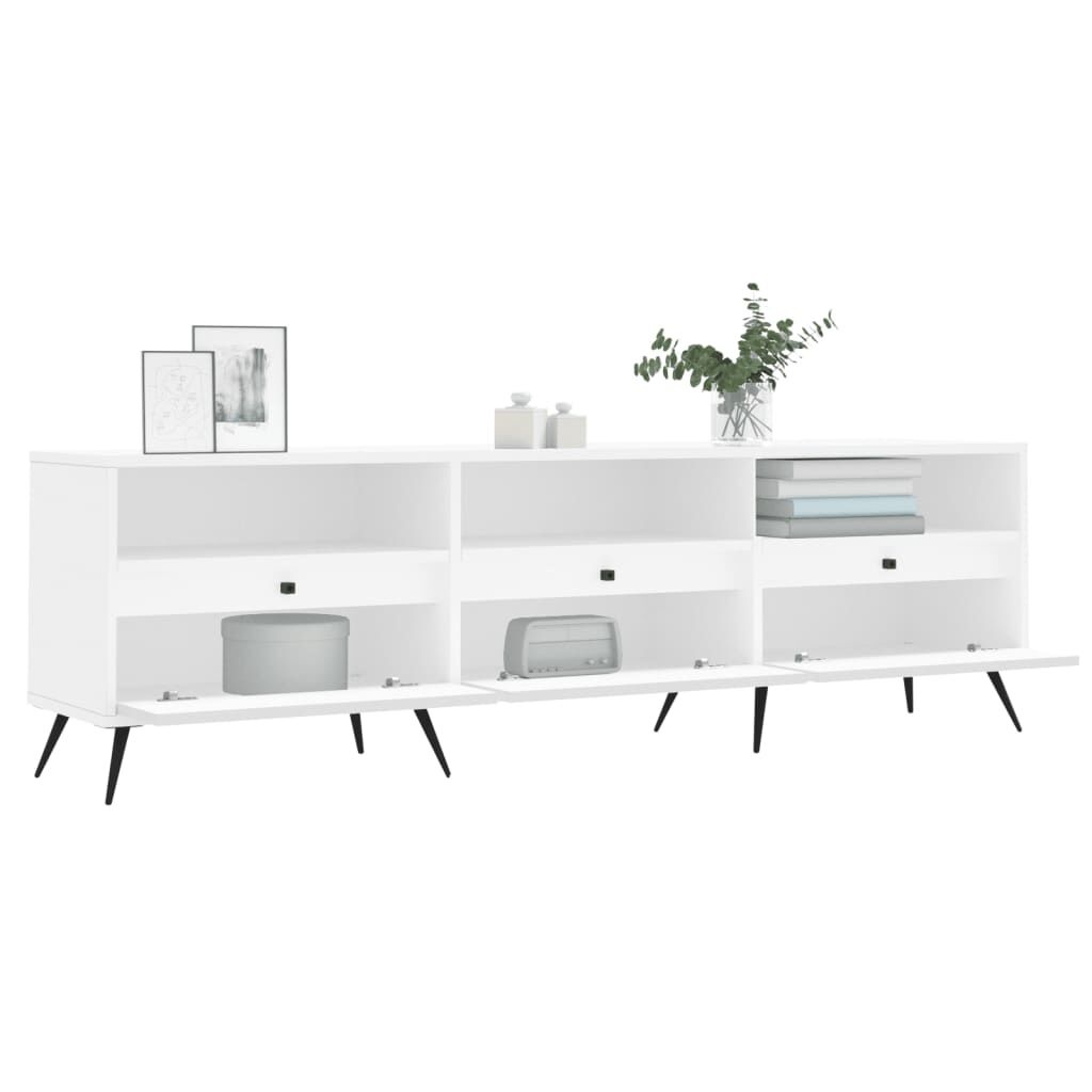 vidaXL Tv-meubel 150x30x44,5 cm bewerkt hout wit