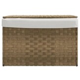 VidaXL Wasmand met Deksel - 55,5x35x34 cm Poly Rotan (60% Korting)