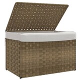 VidaXL Wasmand met Deksel - 55,5x35x34 cm Poly Rotan (60% Korting)