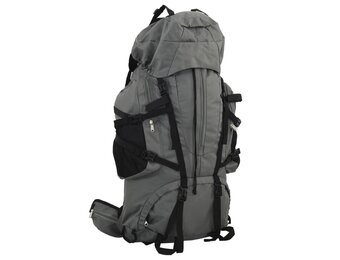 vidaXL Wandelrugzak 60 L oxford stof grijs