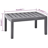 VidaXL Tuintafel Mokka - Kunststof, 34% Korting!