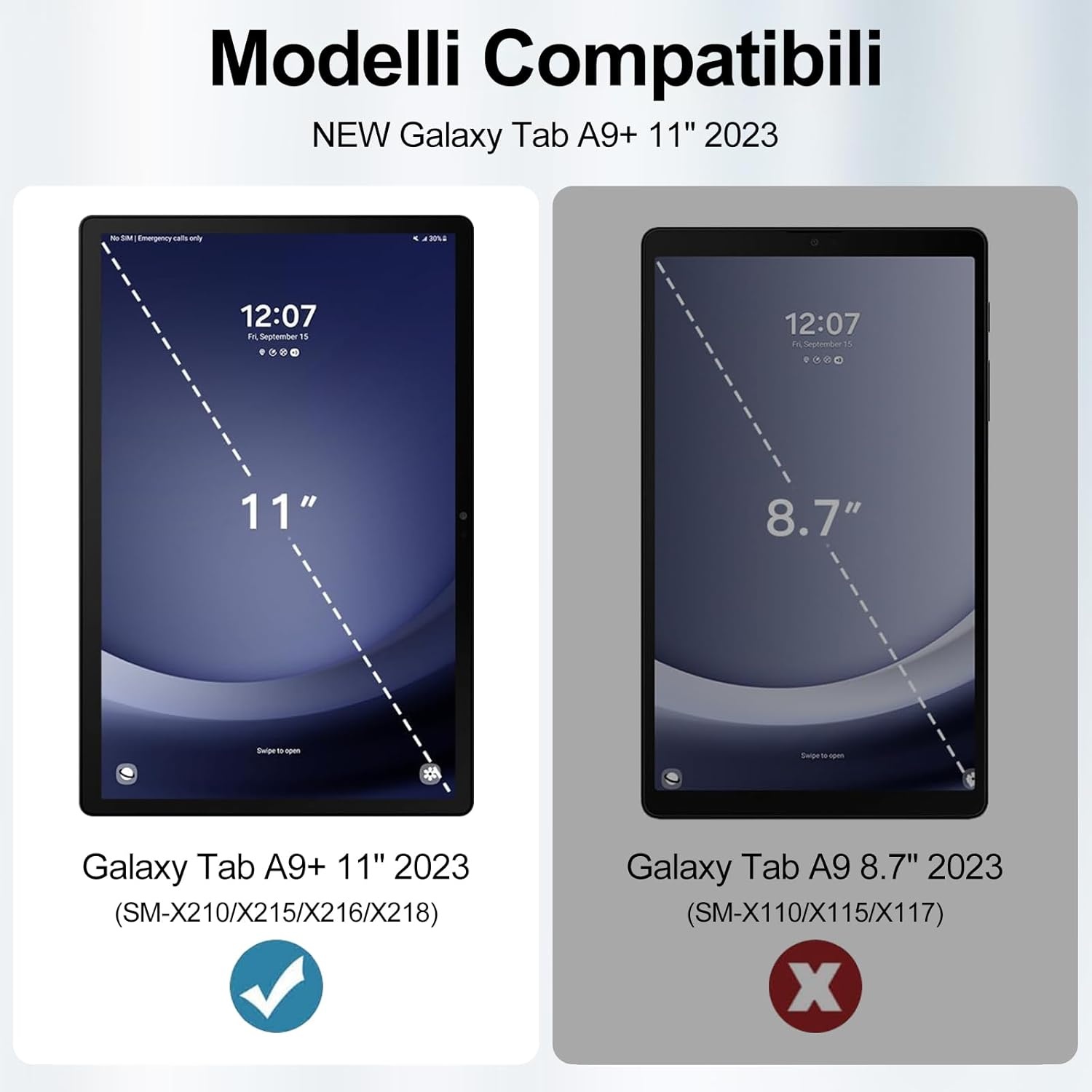 Toetsenbord met Trackpad voor Samsung Tab A9+ 11" (28% Korting)