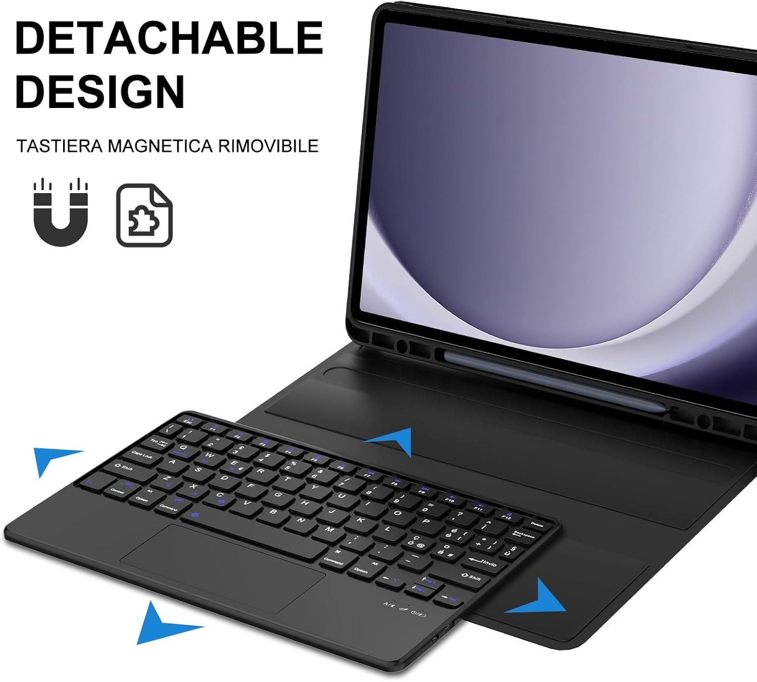 Toetsenbord met Trackpad voor Samsung Tab A9+ 11" (28% Korting)