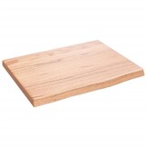 vidaXL Wastafelblad Massief Hout Lichtbruin - 33% Korting