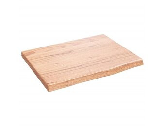 vidaXL Wastafelblad Massief Hout Lichtbruin - 33% Korting