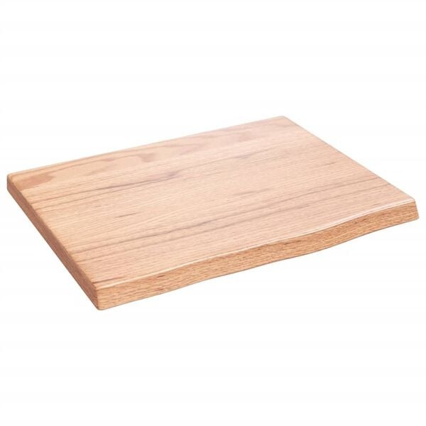 vidaXL Wastafelblad Massief Hout Lichtbruin - 33% Korting