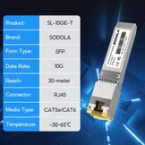 10GBase-T RJ45 SFP+ Module: 10G Koperen Transceiver (29% Korting)