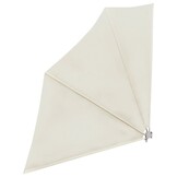 vidaXL Balkonscherm Inklapbaar Crème 140x140 cm - 59% Korting