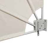 vidaXL Balkonscherm Inklapbaar Crème 140x140 cm - 59% Korting