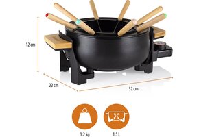 Tristar Fondueset Elektrisch - 8 pers. - 1000W - 28% korting