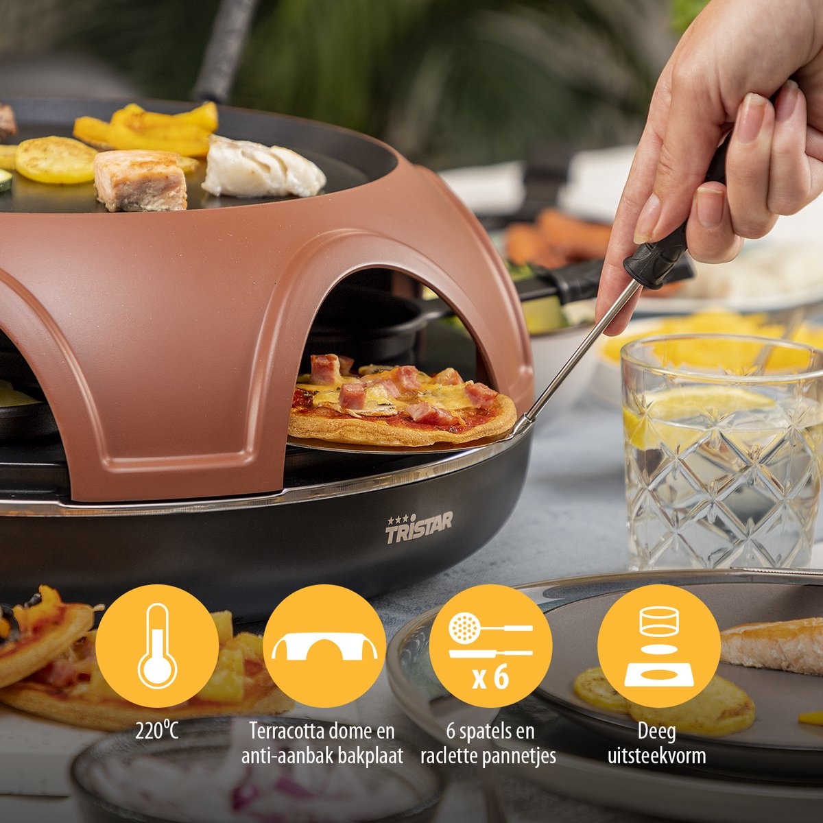 Tristar Pizzaoven PZ-9160 - 1800W - 3 Functies - Nu 34% Korting!