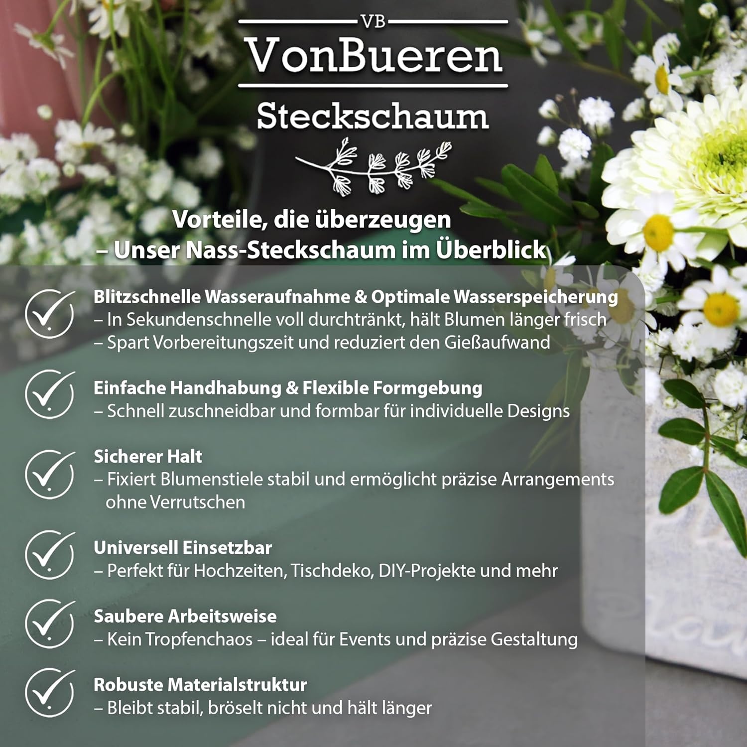 Bloemsteekschuim Nat (3 Blokken) - 83% Korting!