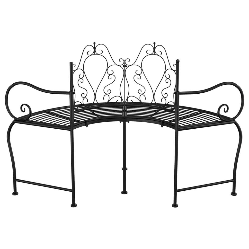 VidaXL Boombank 150 cm Staal Zwart - 35% Korting!