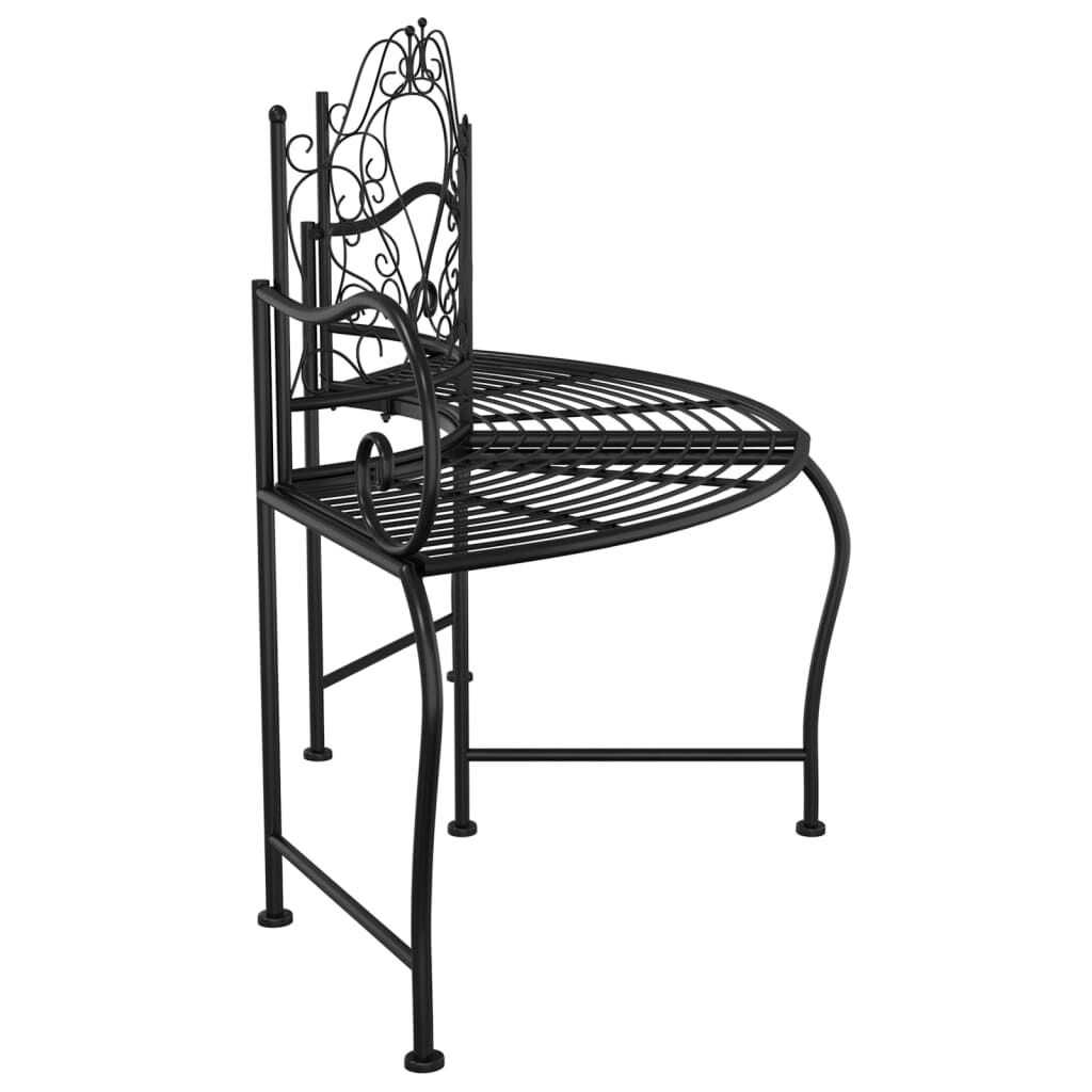 VidaXL Boombank 150 cm Staal Zwart - 35% Korting!