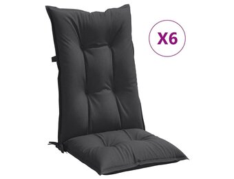 vidaXL Stoelkussens Hoge Rug (6 stuks) - 35% Korting!