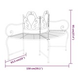 VidaXL Boombank 150 cm Staal Zwart - 35% Korting!