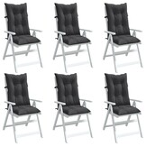 vidaXL Stoelkussens Hoge Rug (6 stuks) - 35% Korting!