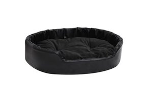 VidaXL Hondenmand Zwart Pluche & Kunstleer 90x79x20 cm - 53% Korting!