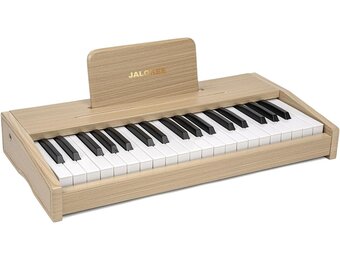 JALOKEE Houten Kinderpiano 37 Toetsen - Eiken met 30% Korting