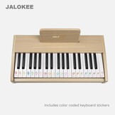 JALOKEE Houten Kinderpiano 37 Toetsen - Eiken met 30% Korting