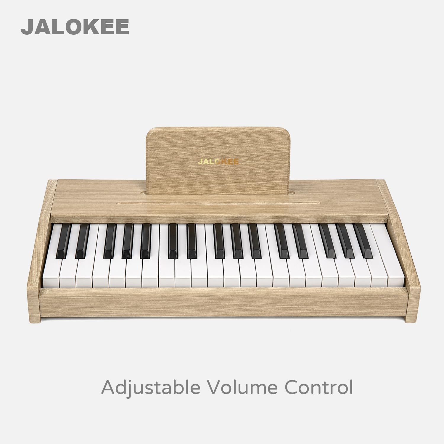 JALOKEE Houten Kinderpiano 37 Toetsen - Eiken met 30% Korting