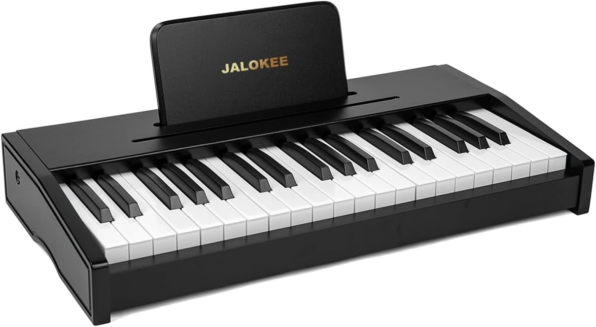 JALOKEE Houten Kinderpiano 37 Toetsen - Eiken met 30% Korting