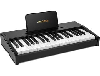 JALOKEE Kinder Piano (Zwart, 37 Toetsen) - 30% Korting!
