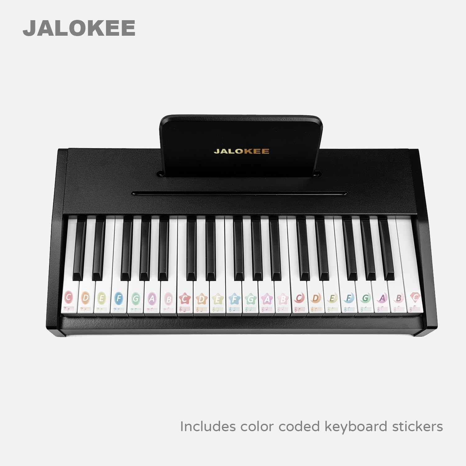 JALOKEE Kinder Piano (Zwart, 37 Toetsen) - 30% Korting!