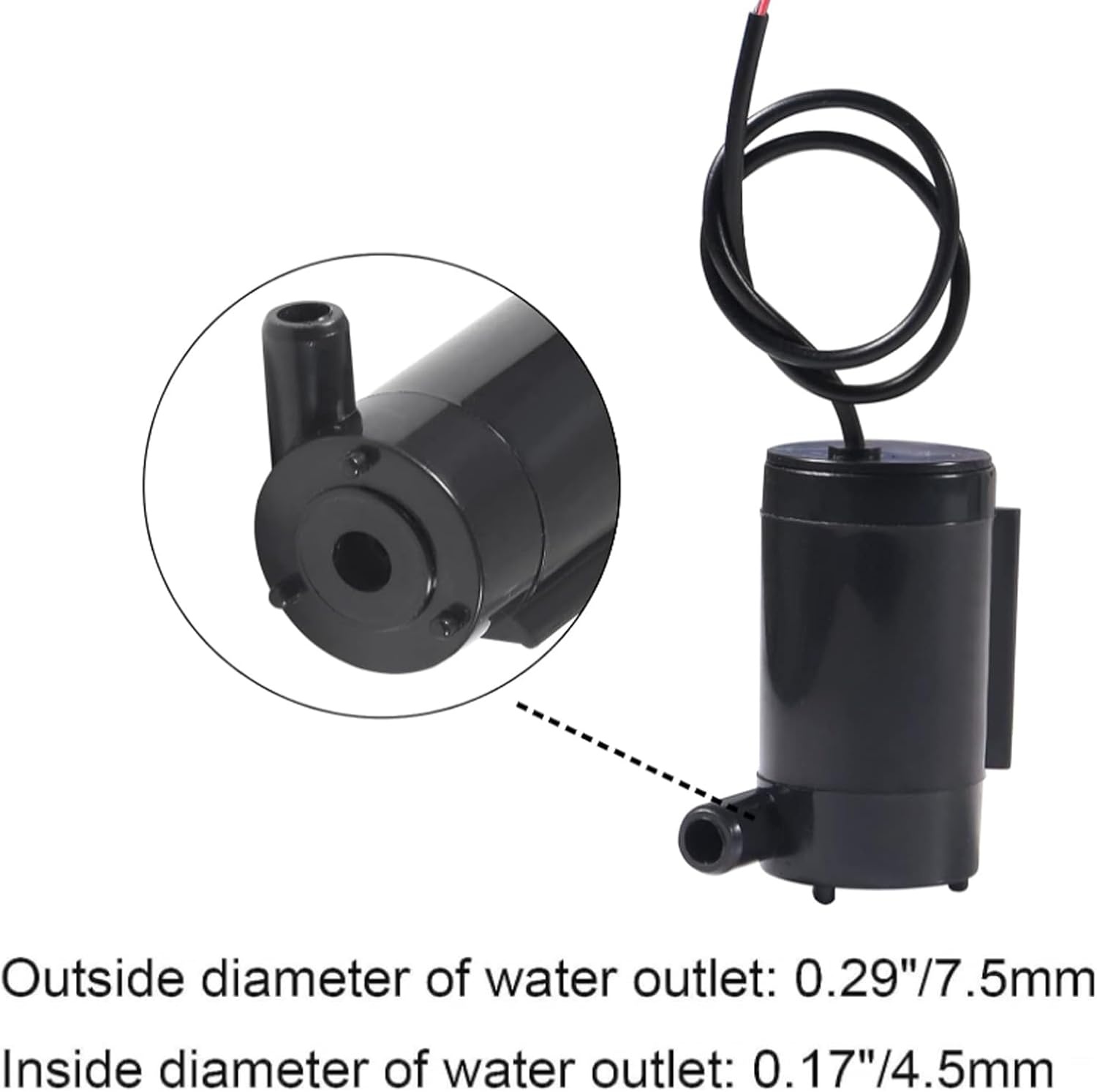 4x Mini Waterpompen DC 3-5V met 4m Slang - 24% Korting!