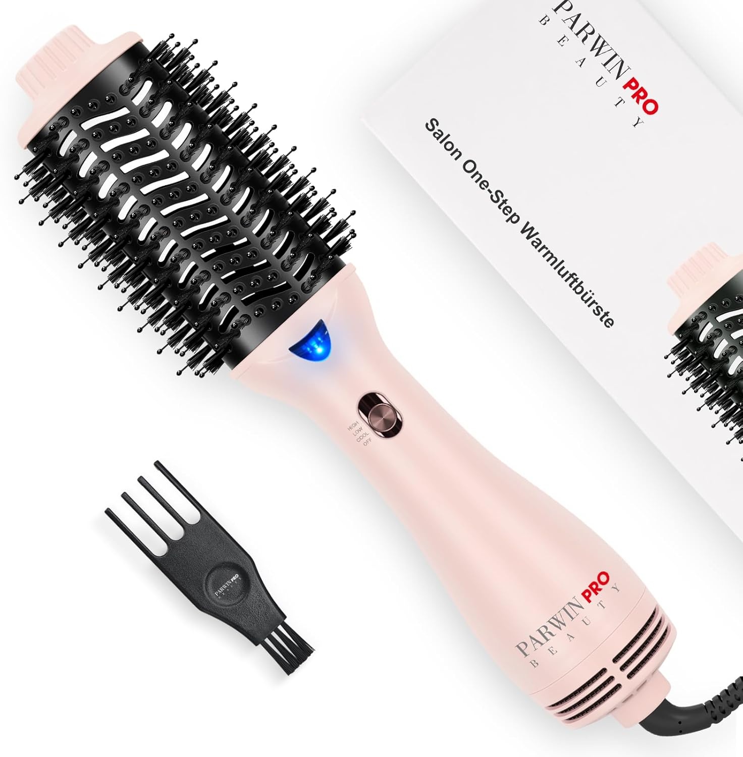 PARWIN PRO BEAUTY Warmeluchtborstel - 34% Korting