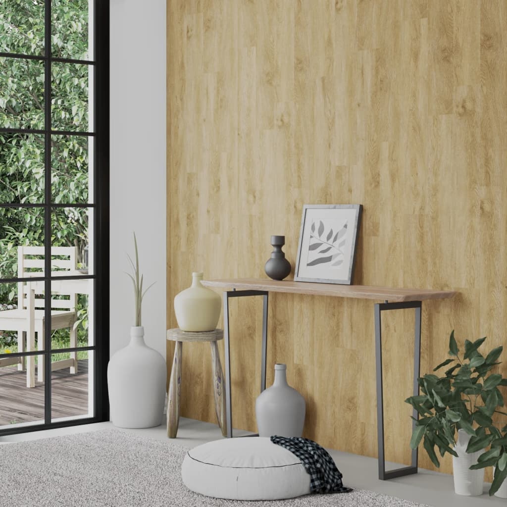 vidaXL PVC Wandpanelen Houtlook Bruin (2,06m²) - 28% Korting