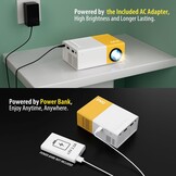 PVO Mini Beamer YG300Pro - 29% Korting | Draagbare LED Projector