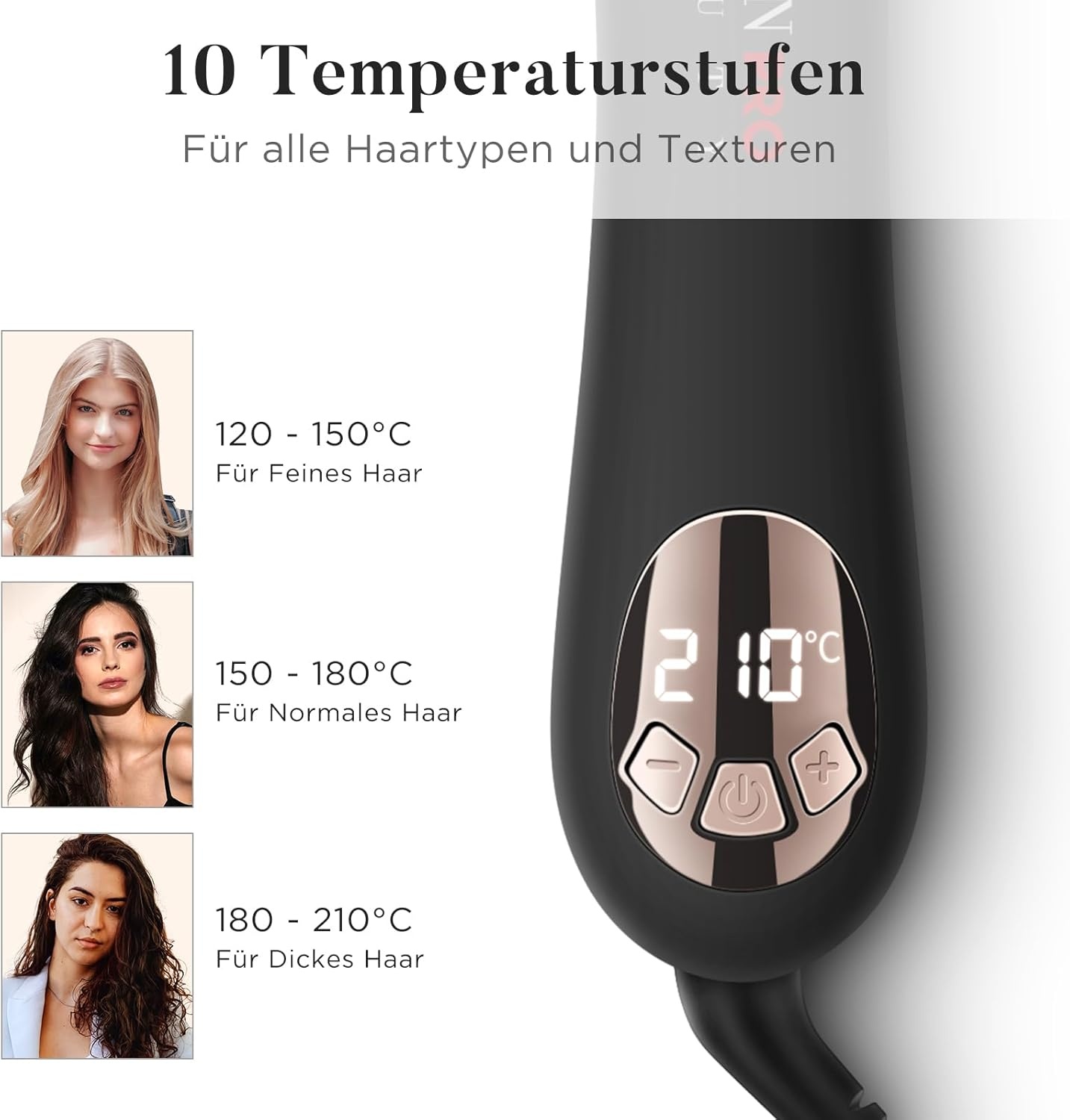PARWIN PRO Krultang Roterend 32mm Nano-Titanium - 34% Korting!