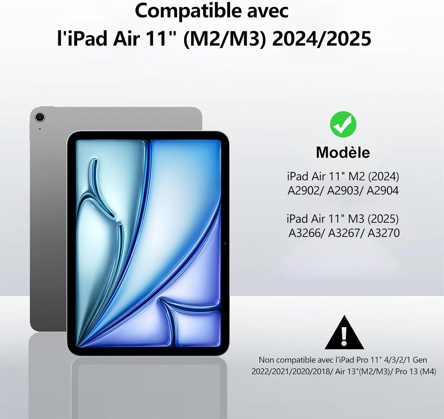 Toetsenbordhoes iPad Air 11" (M2) 2024 - Zwart - 72% Korting