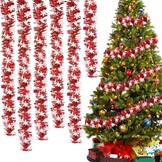 Kerstklatergoudslinger Set (6x) Goud & Rood - 71% Korting