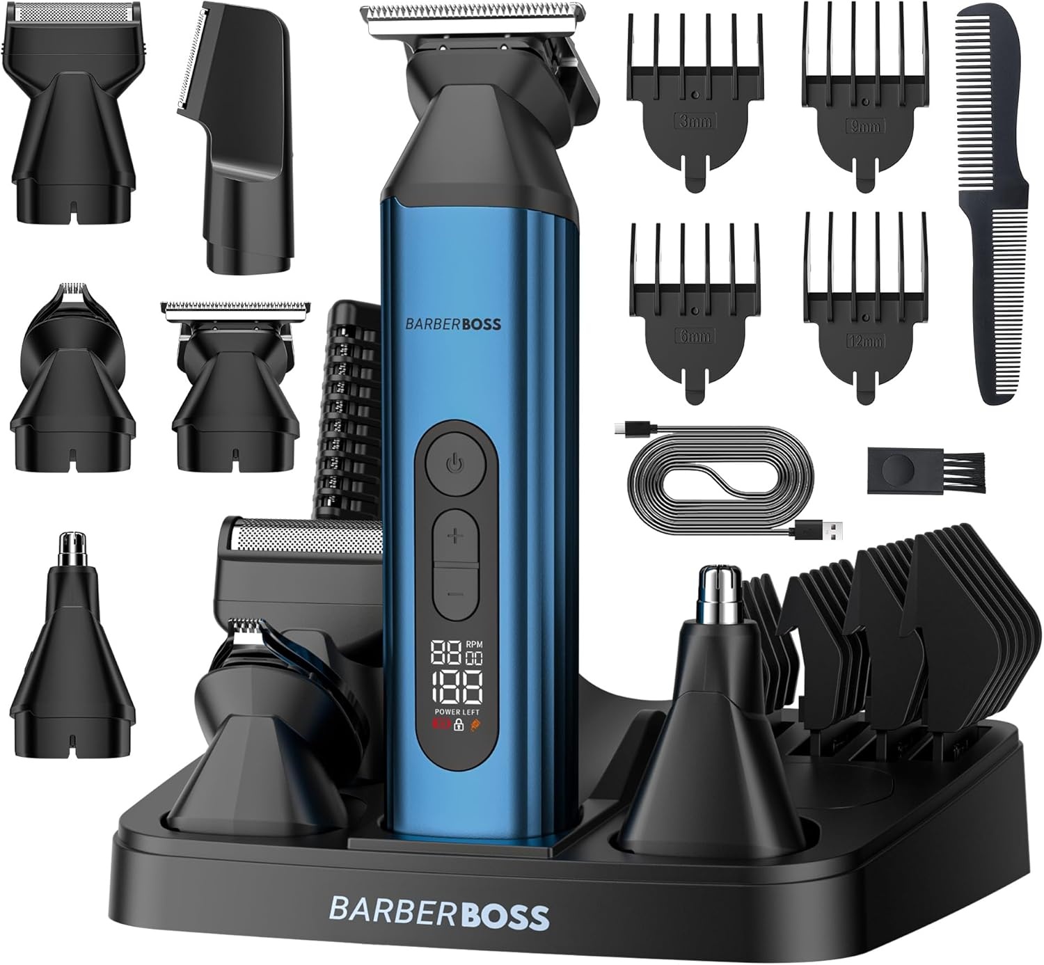 BarberBoss 5-in-1 Baardtrimmer Heren | 34% Korting
