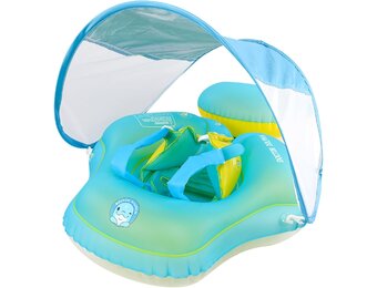 Zwemband Baby Sonnenda UPF50+ met Zonnedak & Afneembare Zwemhulp - 28% Korting