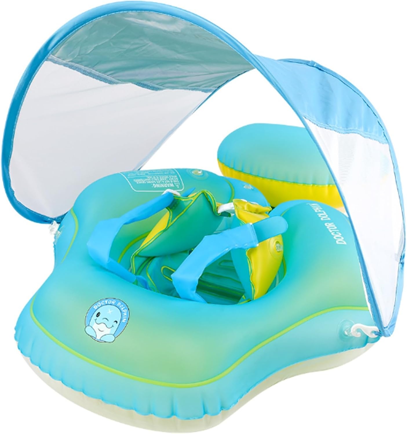Zwemband Baby Sonnenda UPF50+ met Zonnedak & Afneembare Zwemhulp - 28% Korting