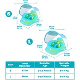 Zwemband Baby Sonnenda UPF50+ met Zonnedak & Afneembare Zwemhulp - 28% Korting