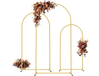 PlusFive Gouden Trouwboog Set (3 stuks) - 29% Korting!