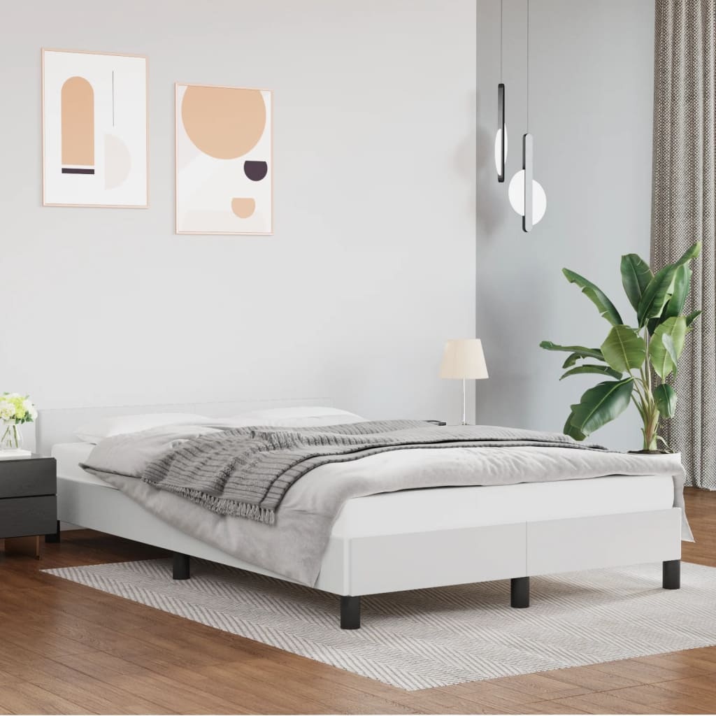 VidaXL Wit Kunstleer Bedframe 120x190 cm - 34% Korting!