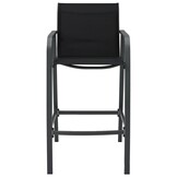 vidaXL Tuinbarstoelen (2 stuks) - Textileen Zwart - 35% Korting
