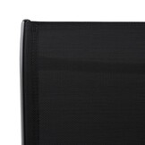 vidaXL Tuinbarstoelen (2 stuks) - Textileen Zwart - 35% Korting