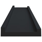 vidaXL Fotoplanken 2 stuks 40x9x3 cm Zwart - 73% Korting