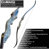 EinMAIQi Recurveboog Set 60 inch - 60 lb - Geschikt voor Rechtshandigen